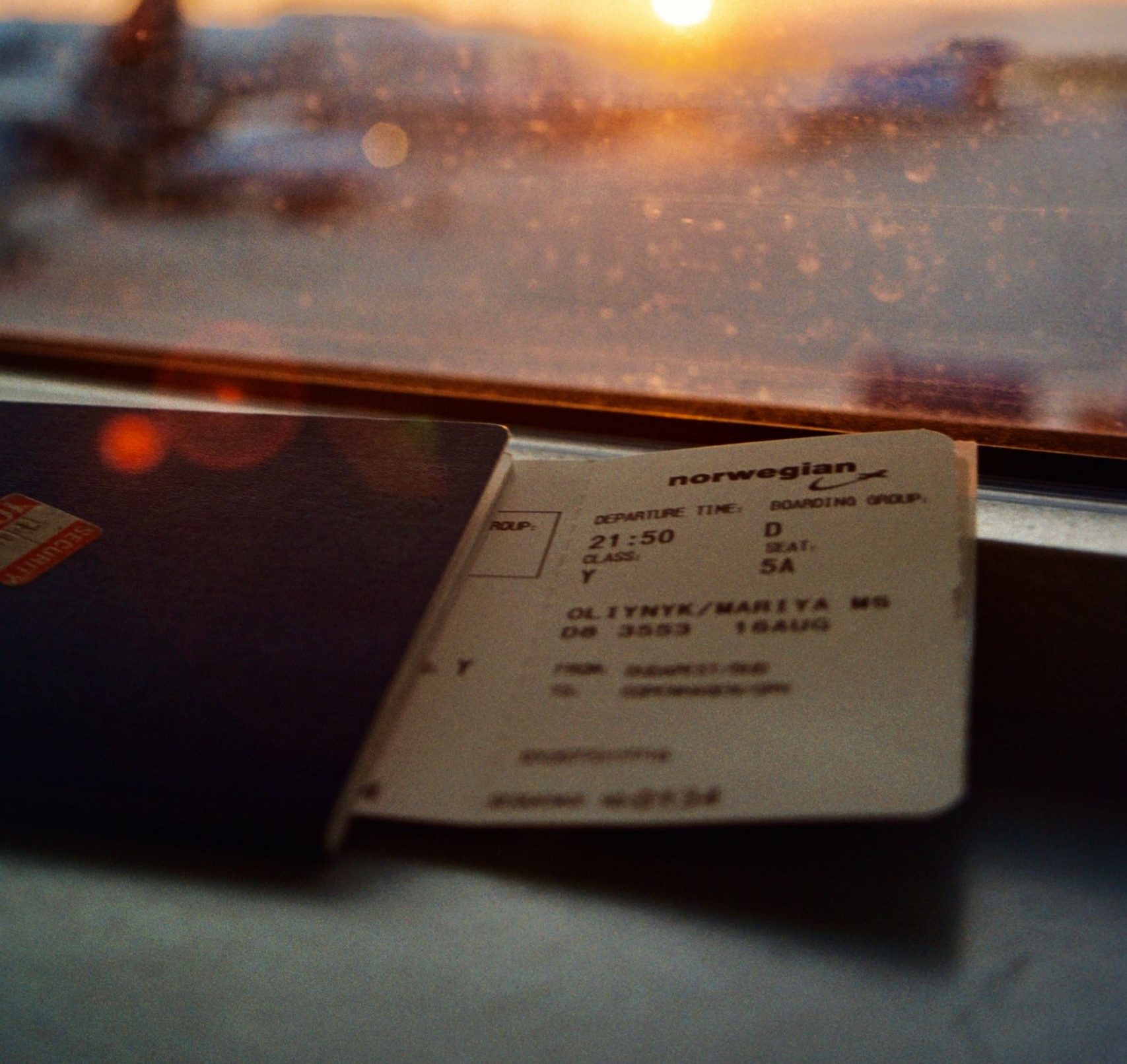 Plane ticket