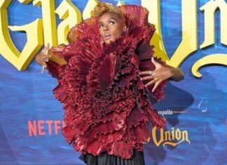 Janelle Monae at the "Glass Onion: A Knives Out Mystery" premiere in Madrid in October 2022
