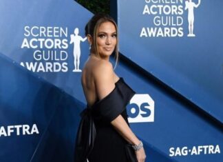 Jennifer Lopez at the 26th Annual Screen Actors Guild Awards in 2020