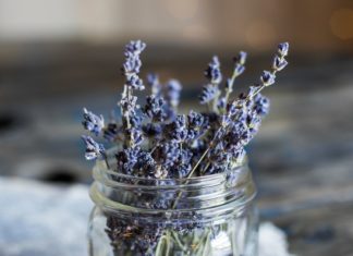 Lavender in a jar