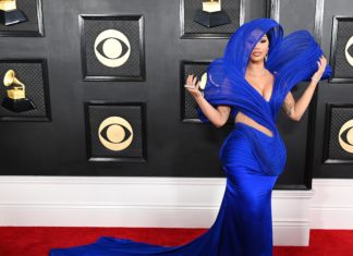 Cardi B at the 65th Annual Grammy Awards in February 2023