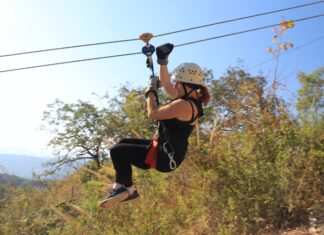 Zip-lining