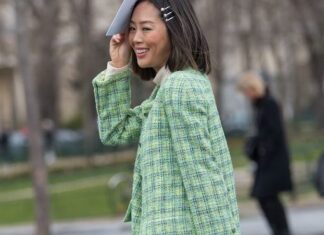 Aimee Song during the Paris Fashion Week in 2019