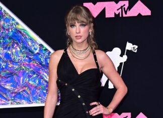 Taylor Swift at the 2023 MTV Video Music Awards in September 2023