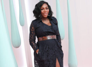 Serena Williams at the Burberry DK88 Bag launch in New York in May 2017