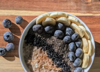 chia seed yogurt bowl