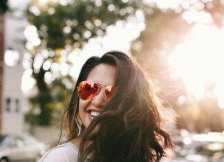 Hair in the sun