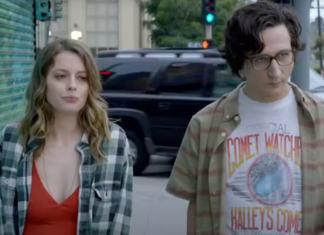 Paul Rust and Gillian Jacobs in "Love"