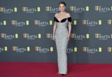 Selena Gomez attending the 2025 EE BAFTA Film Awards in February 2025